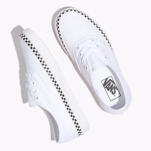 Vans Bayan Kaykay Ayakkabısı Check Foxing Authentic Beyaz | 54980-496